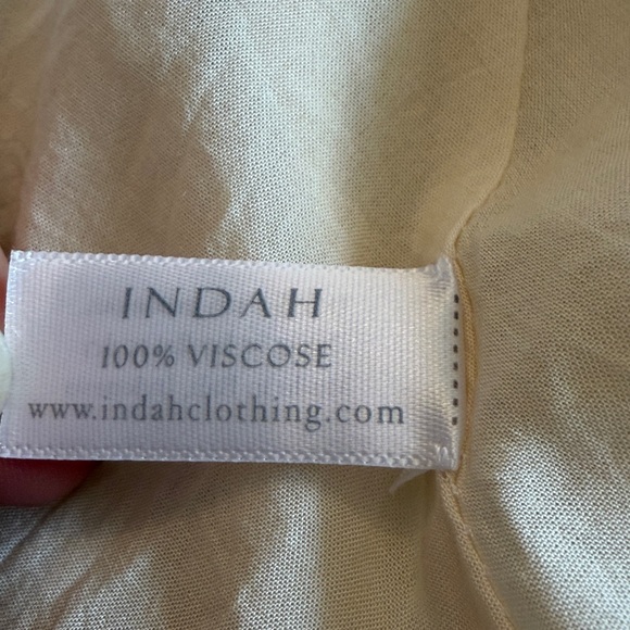 Indah Women's Off White Halter Style Dress Large - Picture 9 of 10